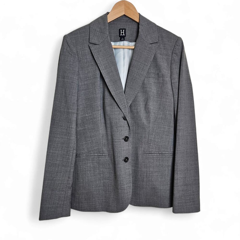 Tommy Hilfiger Women's NWT Gray Wool Blend Academia Career Blazer Jacket Sz 8